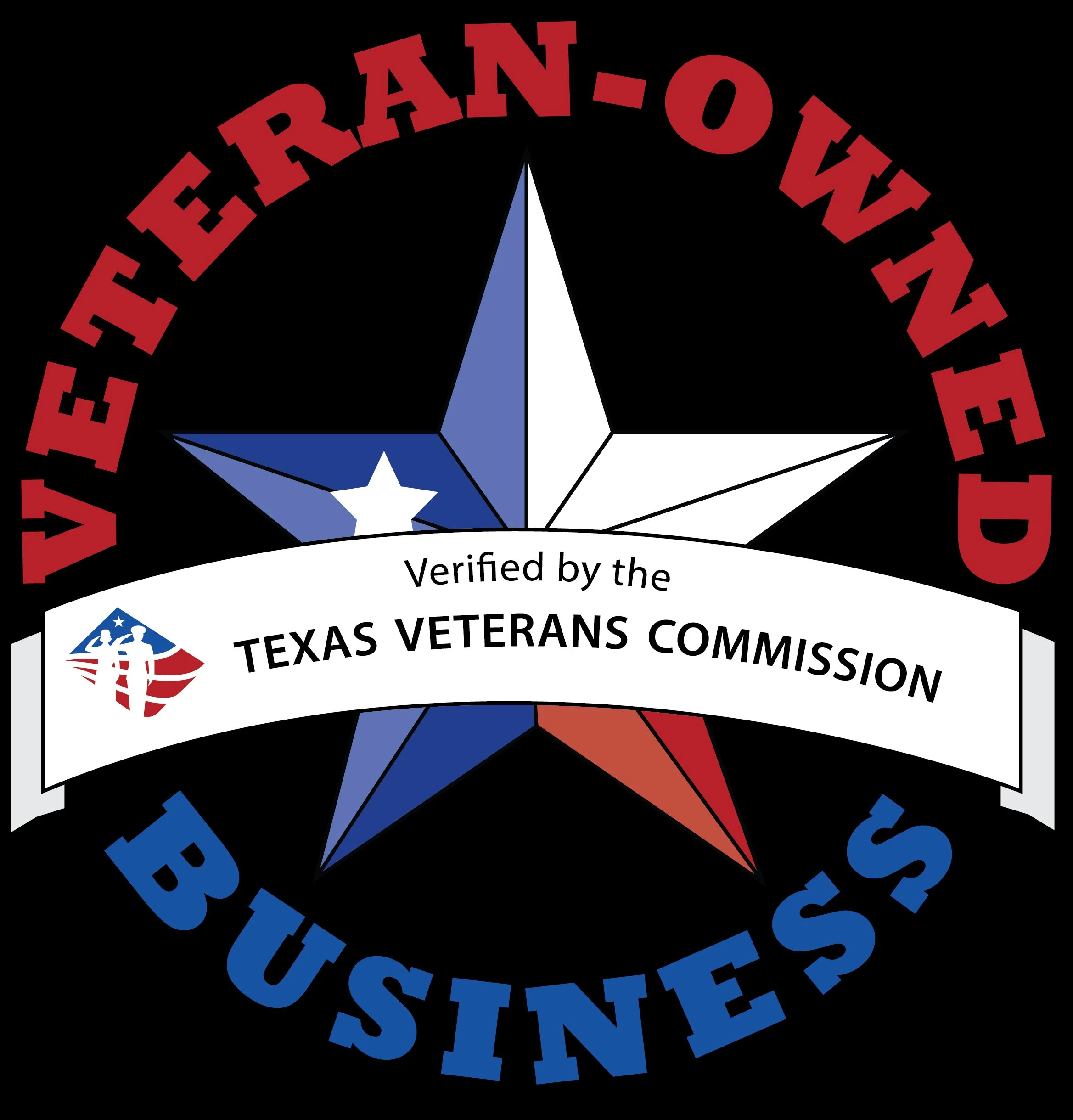 Texas Veterans Commission Veteran-Owned Business verification badge
